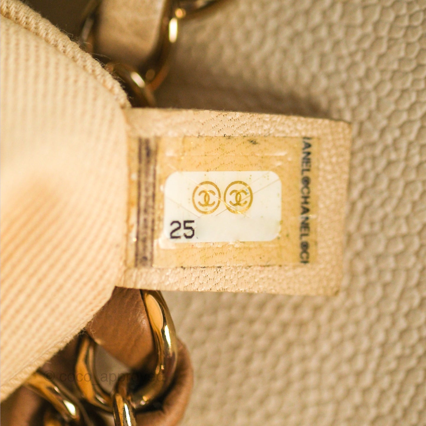 Chanel Medium CC Cuba Flap Bag Ivory Caviar Light Gold Hardware