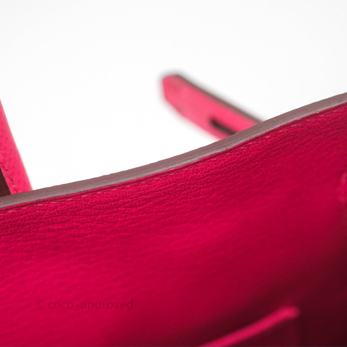 Hermès Birkin 30 Framboise 90 Epsom Palladium Hardware