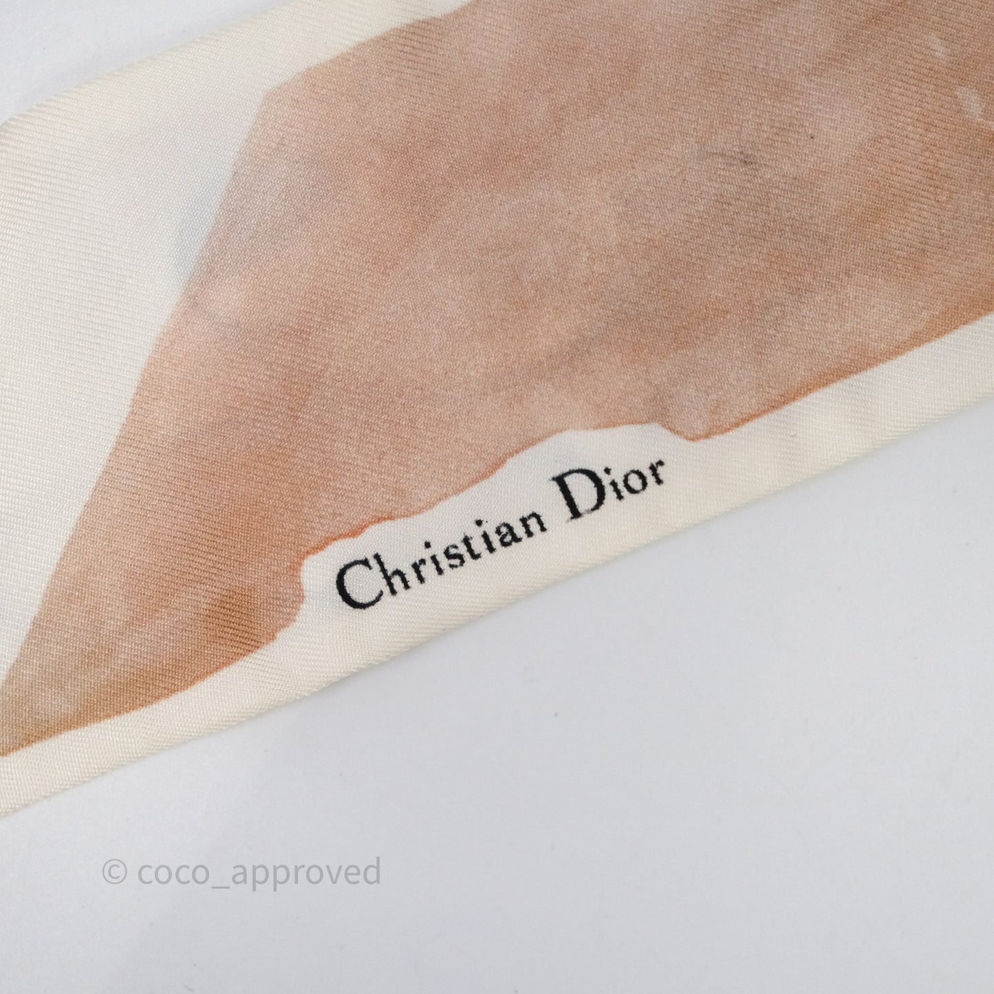 Christian Dior Silk Mitzah ABCDIOR "M" Twilly