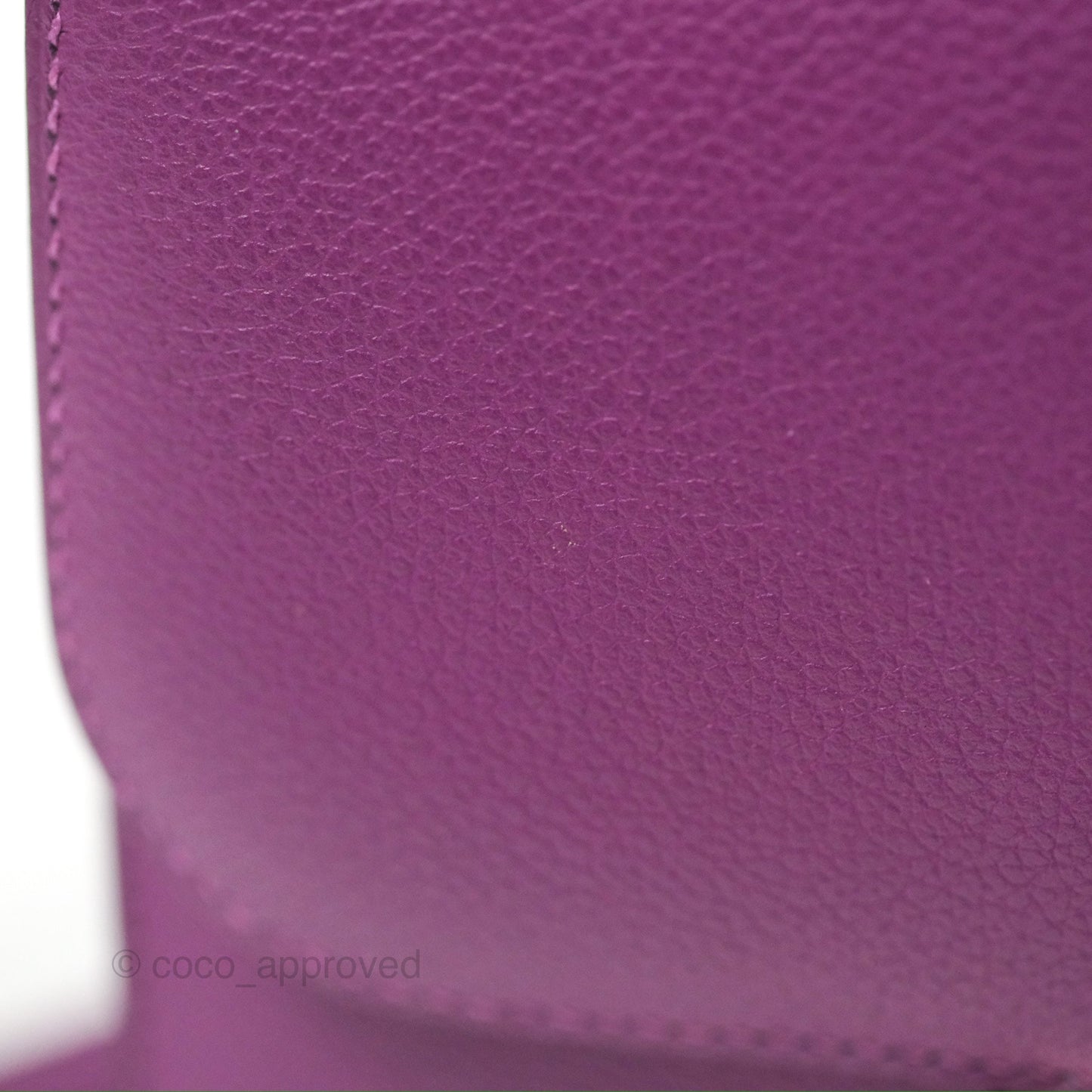 Hermès Constance Mini 18cm Anemone Evercolor Palladium Hardware