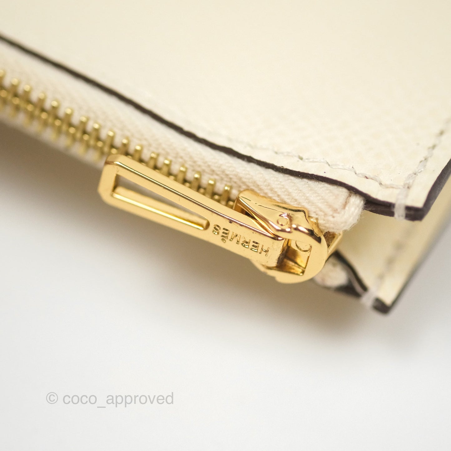 Hermès Constance Slim Wallet Nata I2 Epsom Gold Hardware