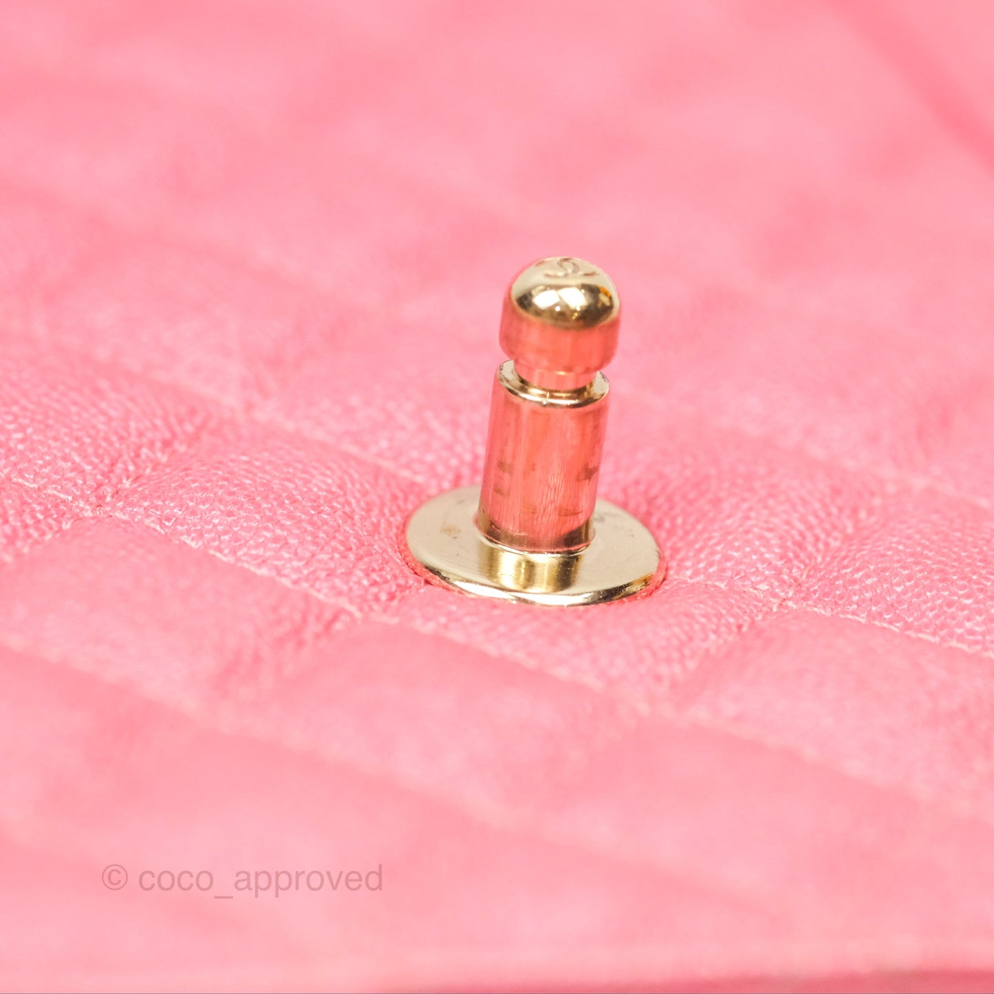 Chanel Quilted North South Boy Flap Iridescent Pink Caviar Gold Hardware