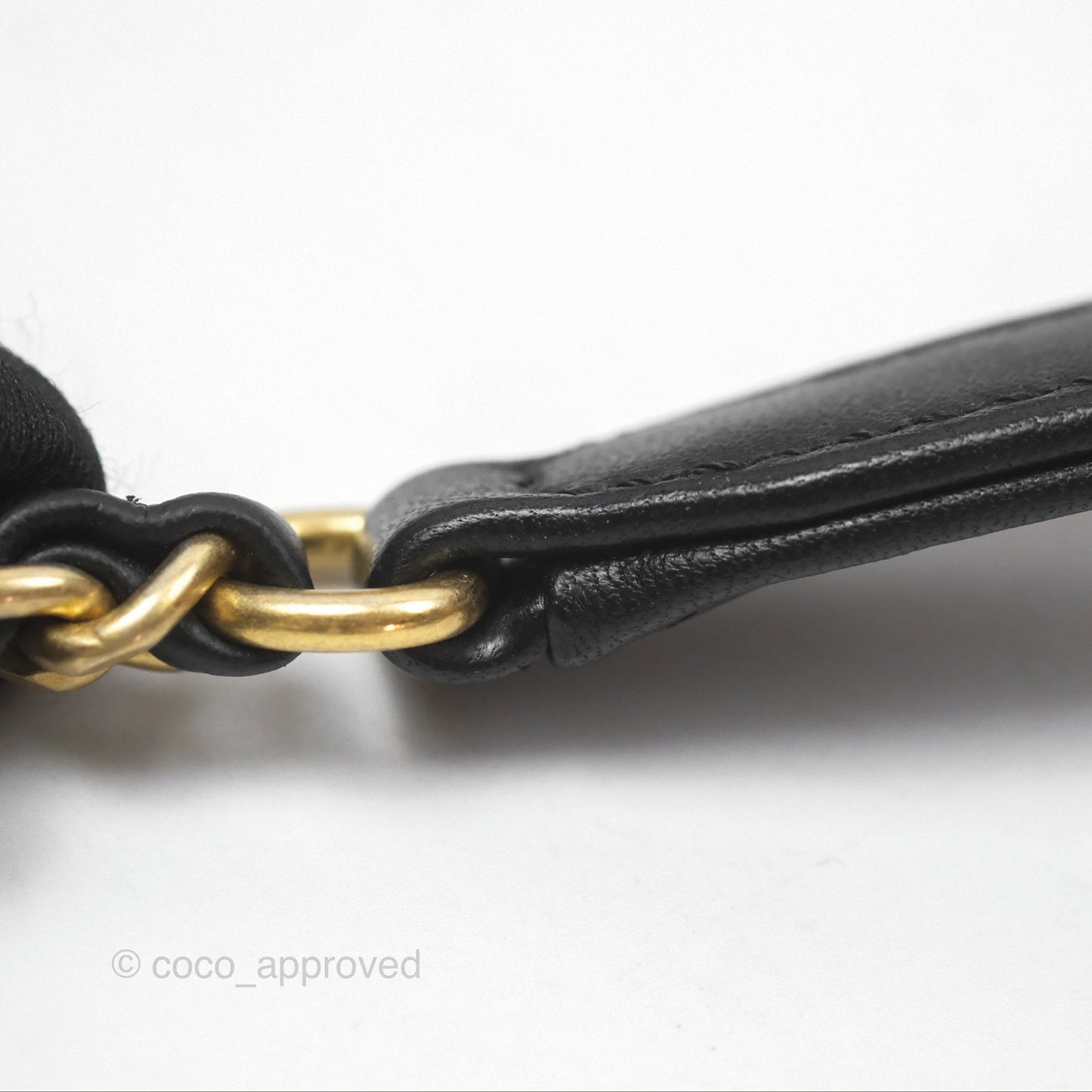 Chanel Quilted Small CC Filigree Flap Beige Black Caviar