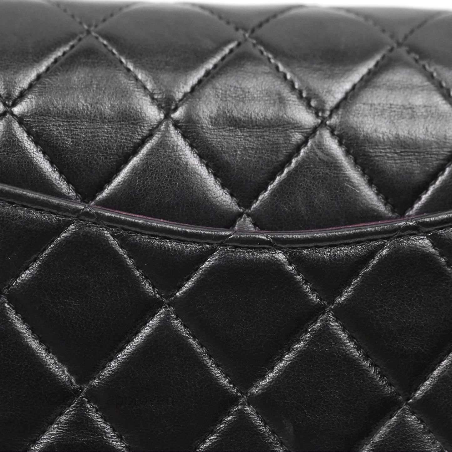 Chanel Vintage Small Classic Flap Black Lambskin Silver Hardware