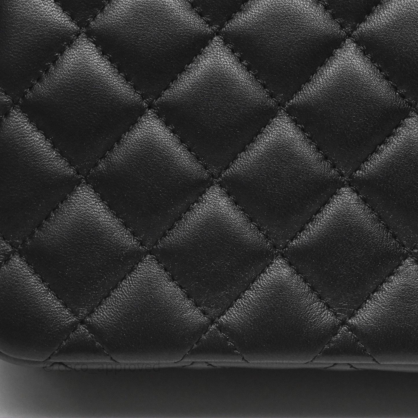 Chanel Crystals Top Handle Mini Rectangular Flap Bag Black Lambskin Gold Hardware