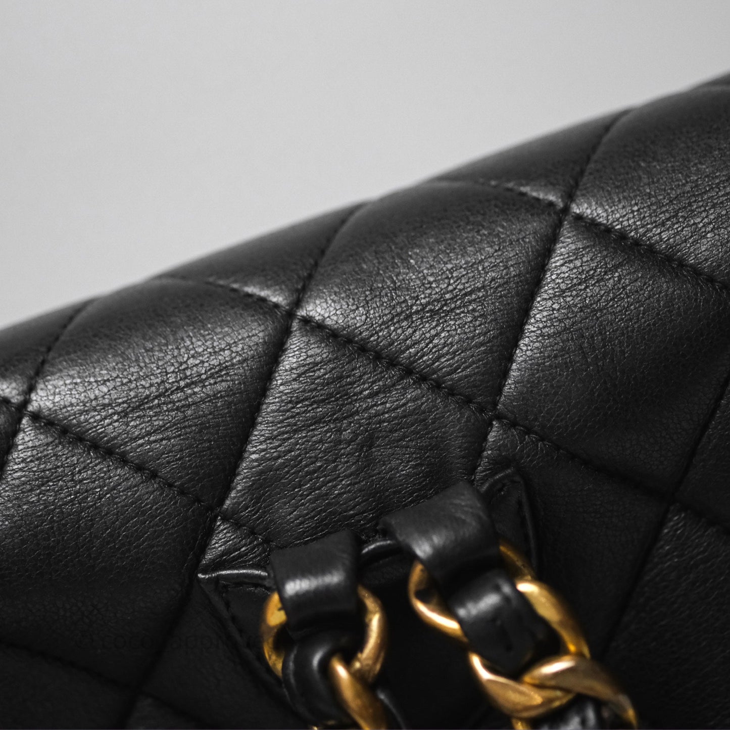 Chanel Vintage CC Duma Backpack Black Lambskin 24K Gold Hardware