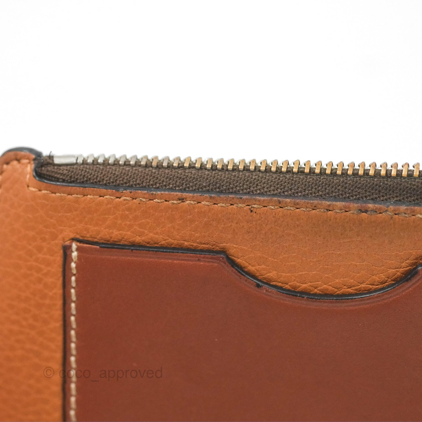 Loewe Anagram Coin Card Holder Caramel/Pecan