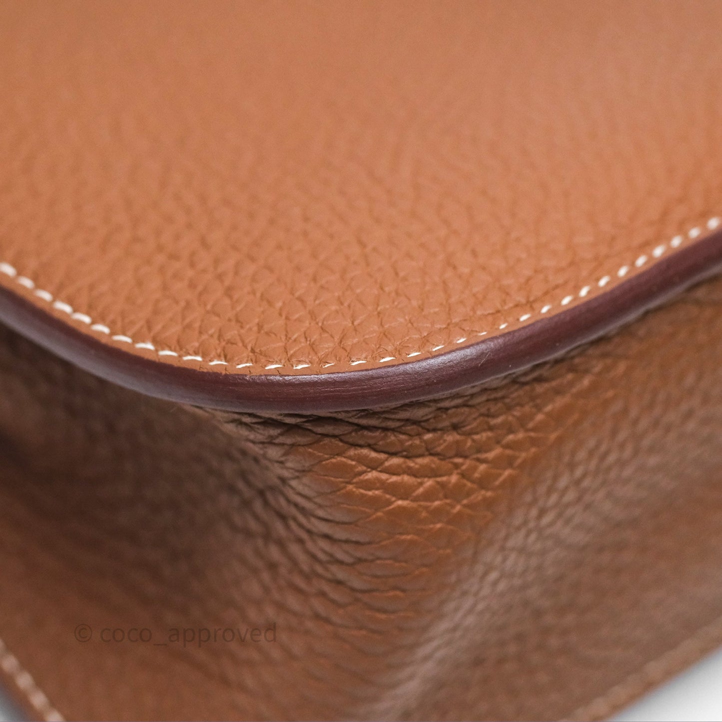 Hermès Halzan 25 Gold Clemence Gold Hardware