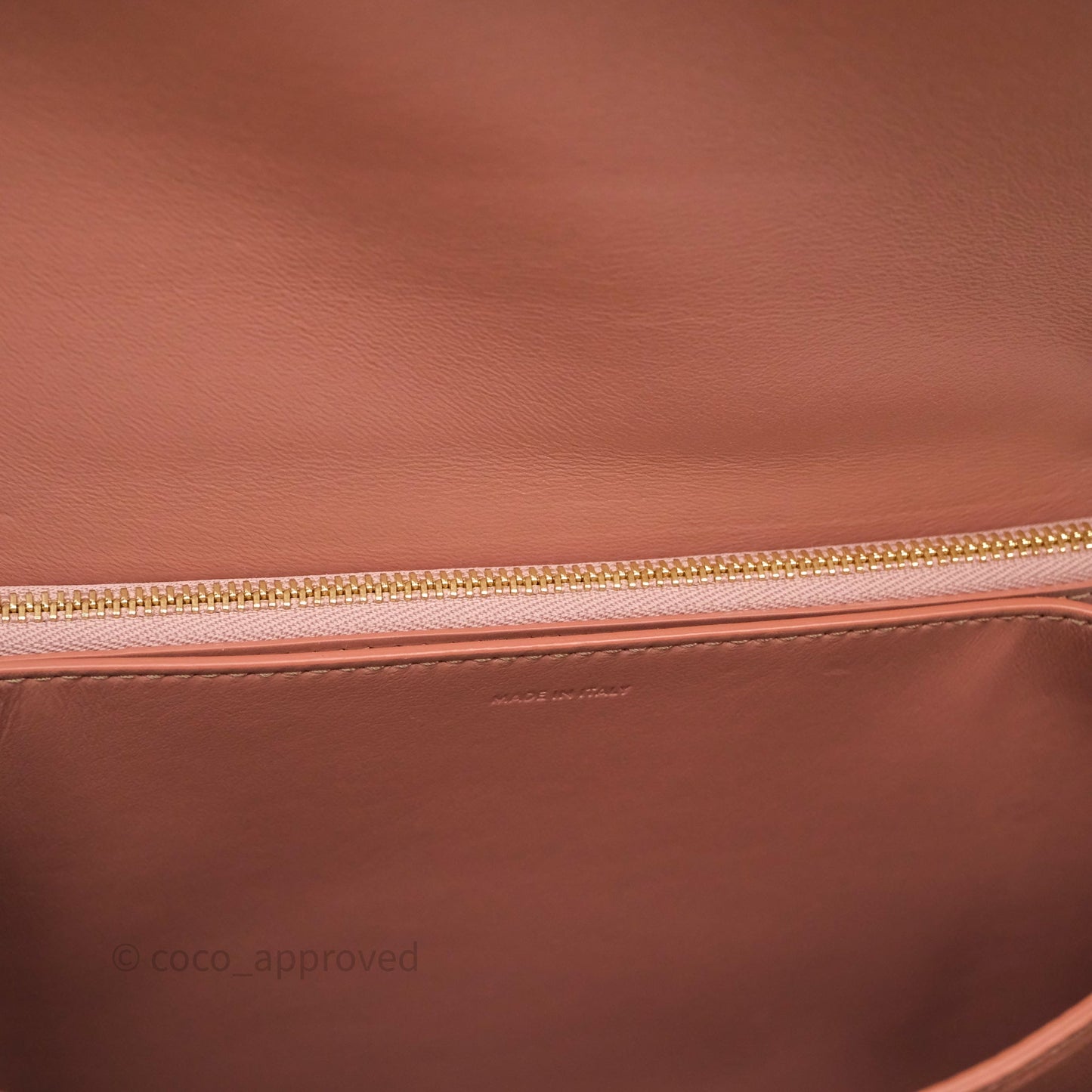 Celine Rose Box Medium Calfskin Bag Gold Hardware