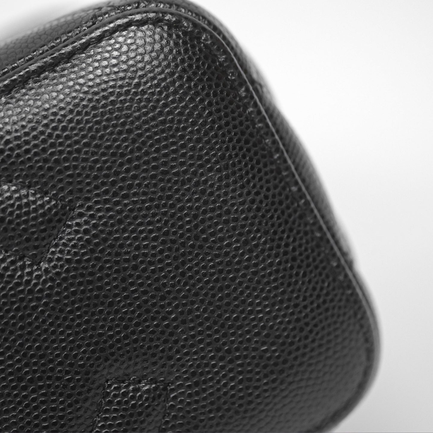 Chanel Vanity Rectangular With Chain Black Caviar Gold Hardware