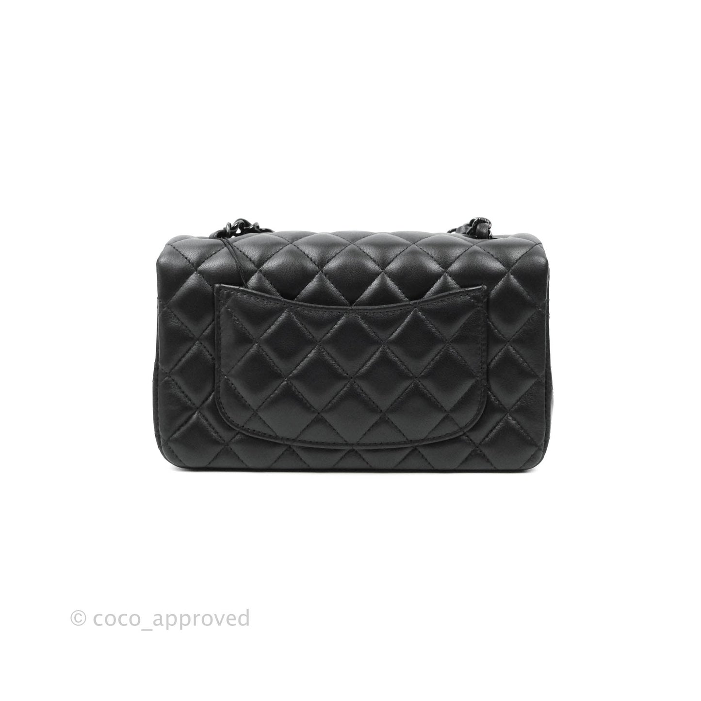 Chanel Quilted Mini Rectangular So Black Lambskin