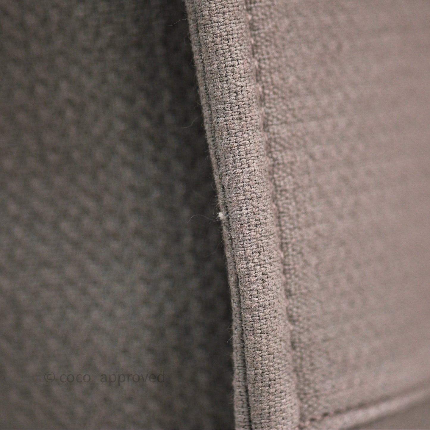 Chanel Canvas Deauville Large Tote Taupe Silver Hardware