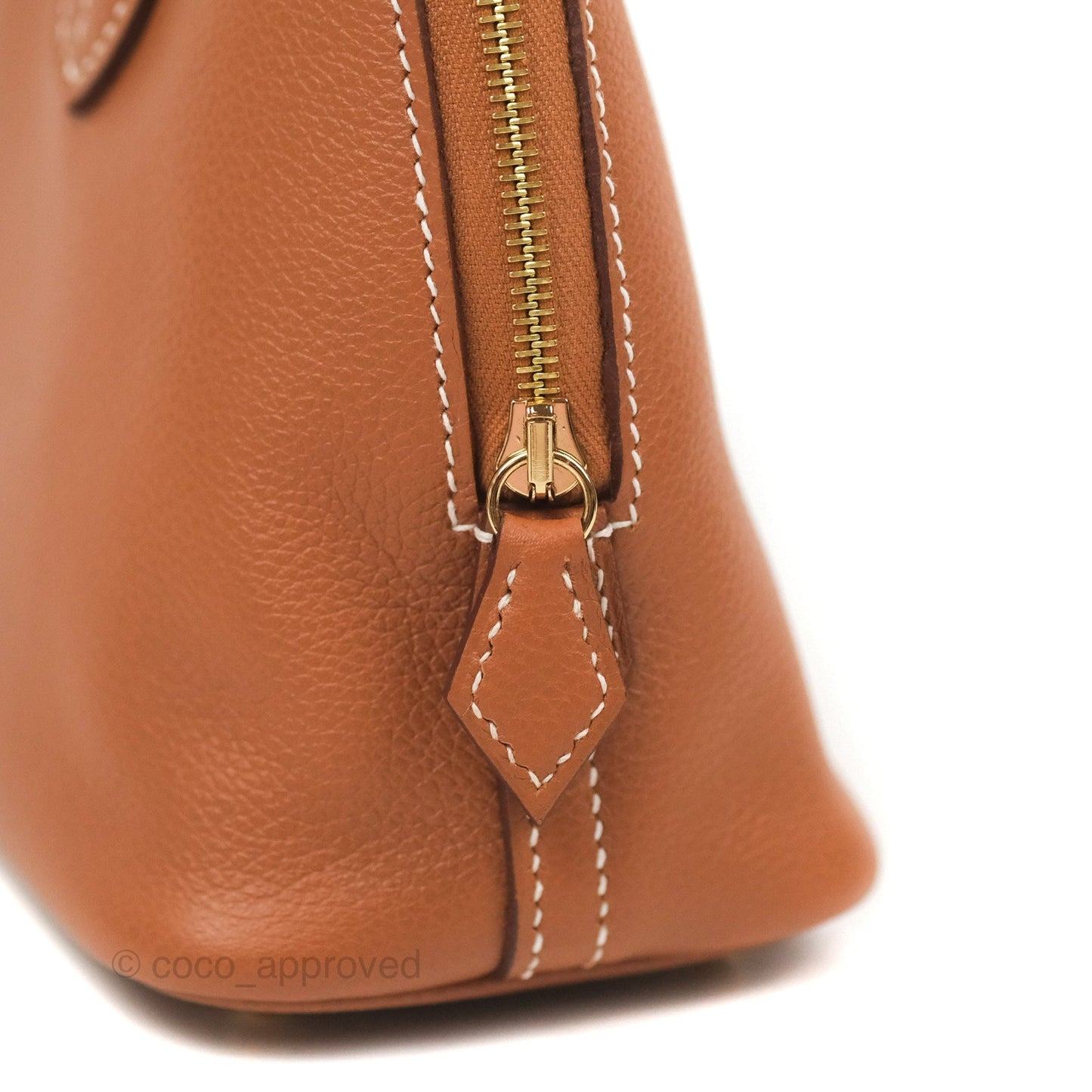 Hermès Bolide Mini 1923 Gold Evercolor Gold Hardware
