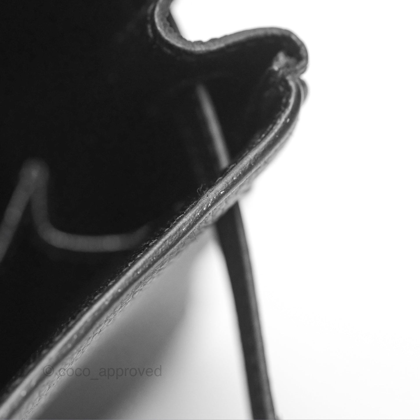 Hermès Retourne Kelly 25 Black Togo Palladium Hardware