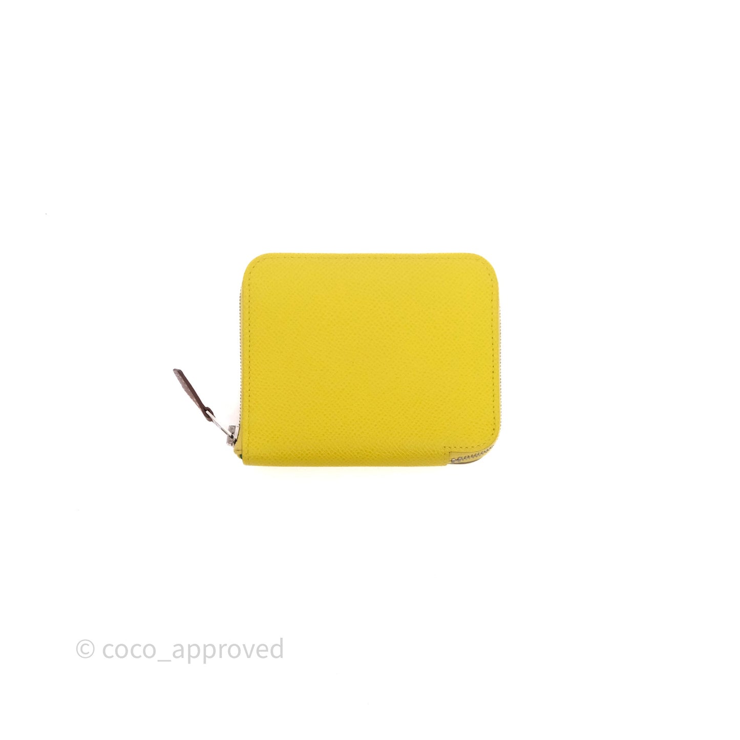 Hermès Silk In Compact Wallet Yellow Epsom