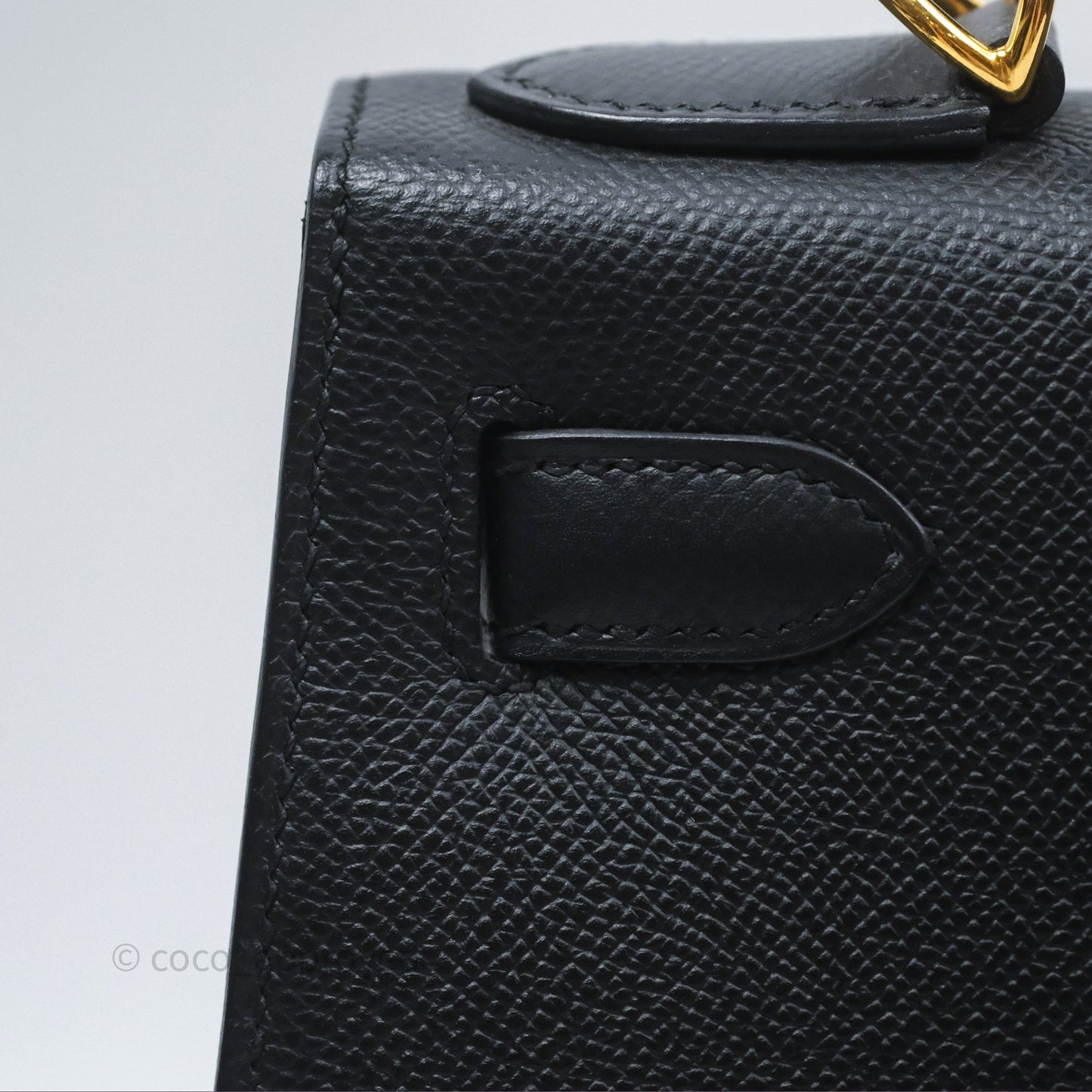 Hermès Kelly 28 Sellier Noir Black 89 Epsom Gold Hardware
