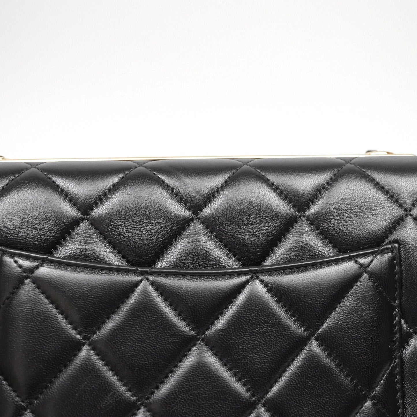 Chanel Medium Trendy CC Flap Bag Lambskin Black Aged Hardware