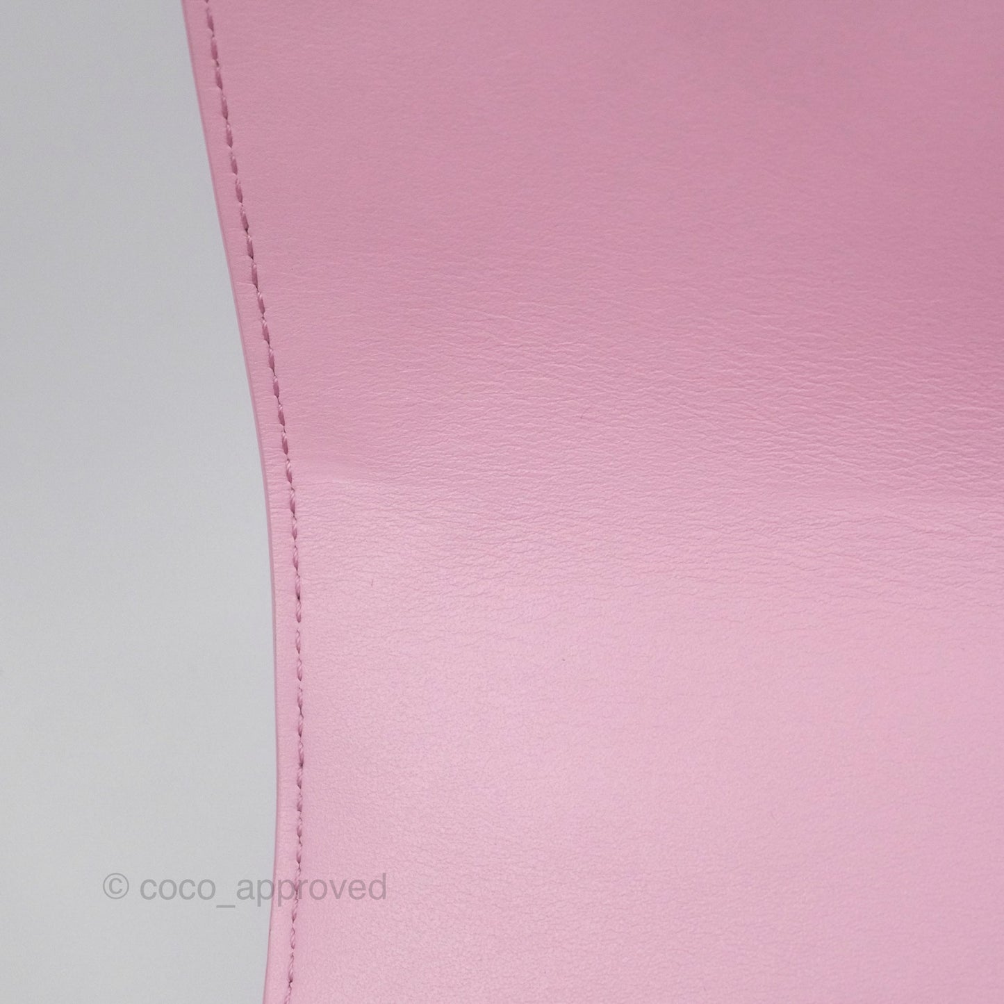 Chanel Stitched Ring My Bag Flap Crossbody Pink Calfskin Silver Hardware