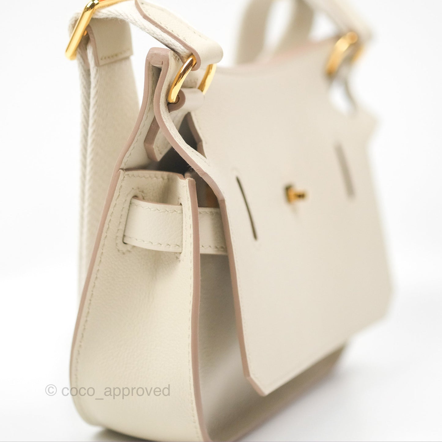 Hermès Mini Jypsiere Beton Evercolor Gold Hardware