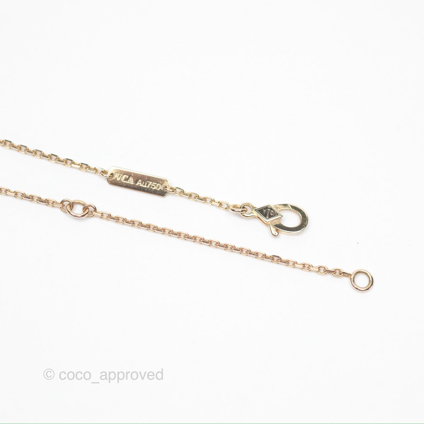 Van Cleef & Arpels Vintage Alhambra Pendant Grey Mother-of-pearl Rose Gold