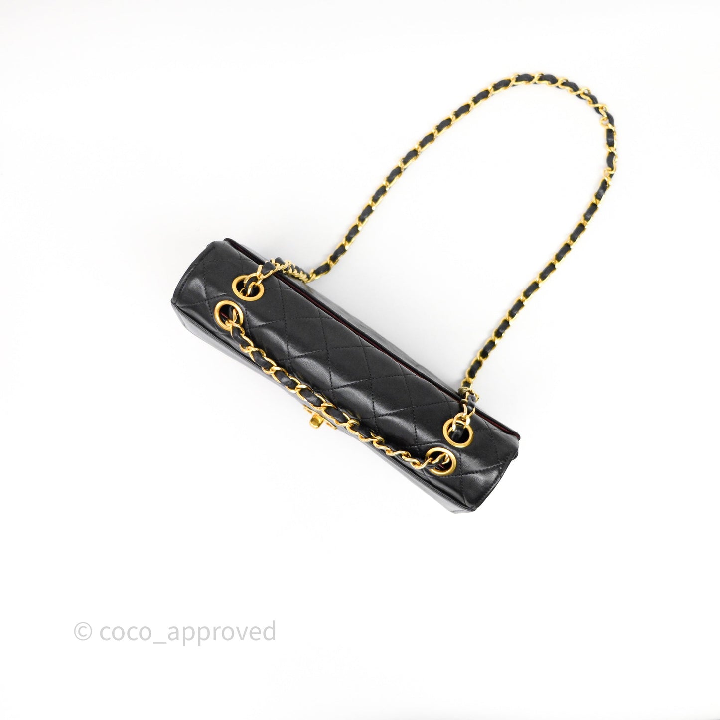 Chanel Matelasse Flap Bag Lambskin Black 24K Gold Hardware