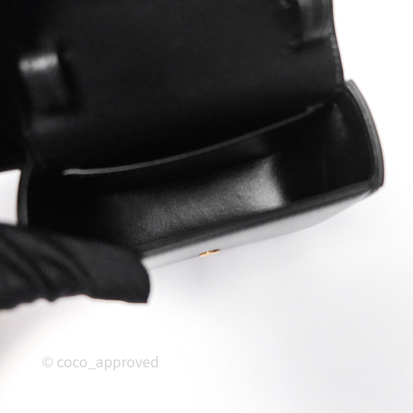 Celine Mini Claude Triomphe Bag Black Shiny Calfskin