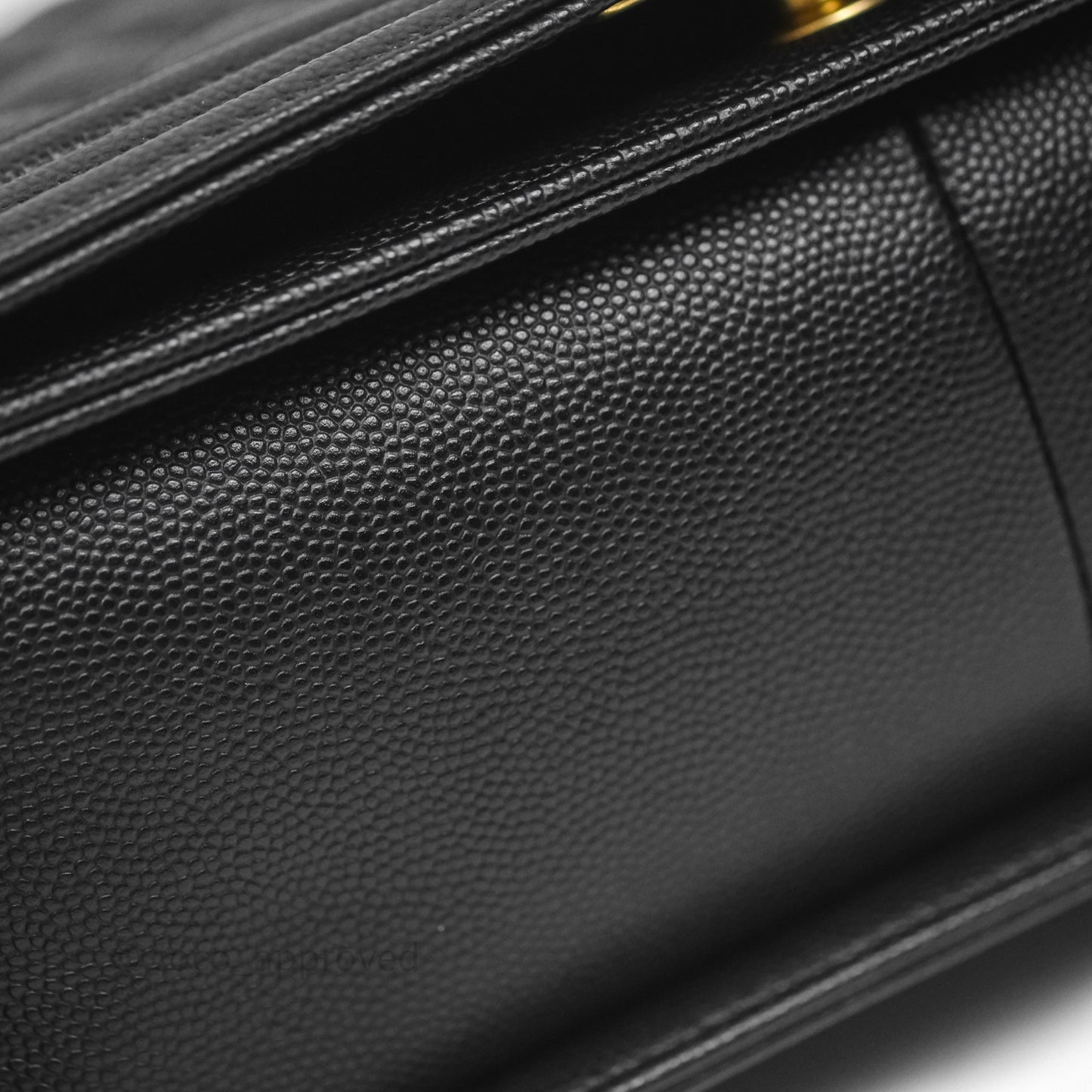 Chanel Quilted Medium Boy Black Caviar Aged Gold Hardware