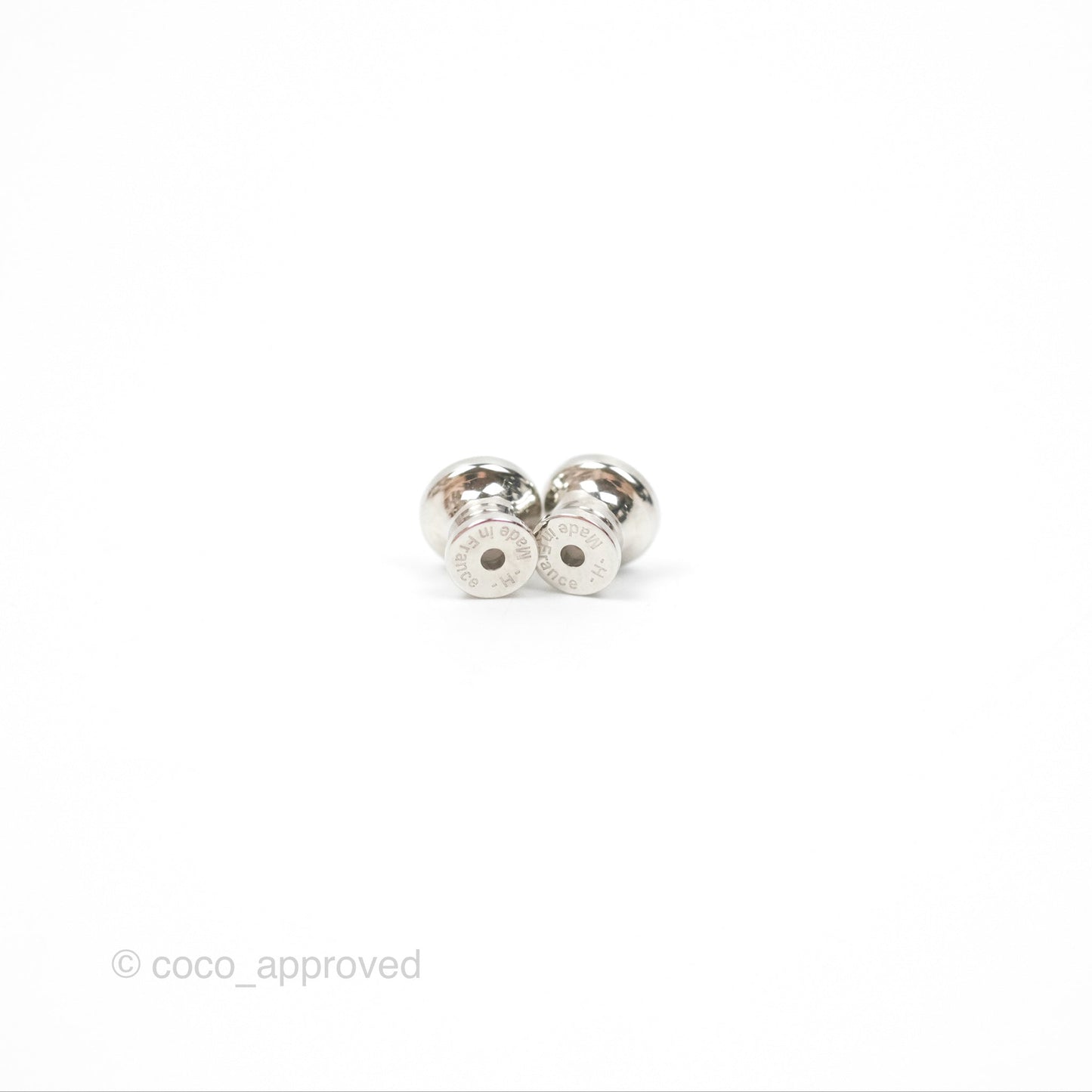 Hermès Mini Pop H Earrings Jaune Soufre Pâle