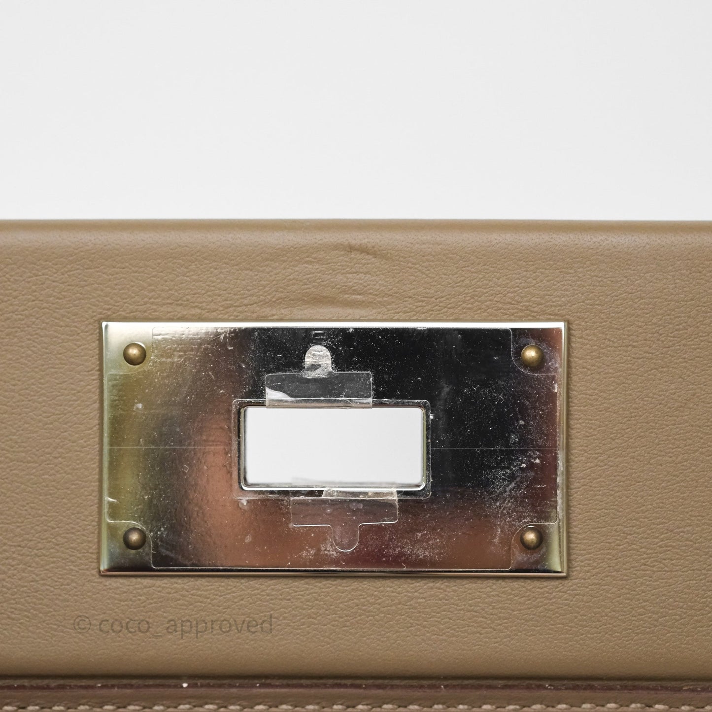 Hermès 24/24 21 Mini Etoupe 18 Evercolor/ Swift Palladium Hardware