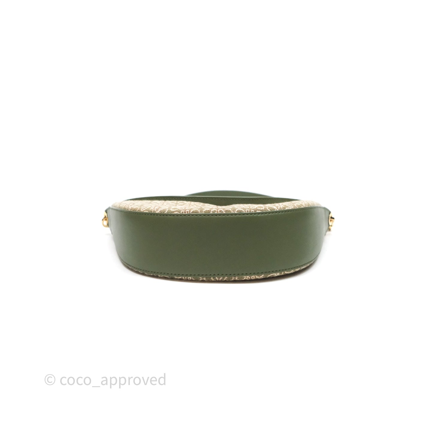 Loewe Small Luna Anagram Shoulder Bag Green Calfskin Jacquard