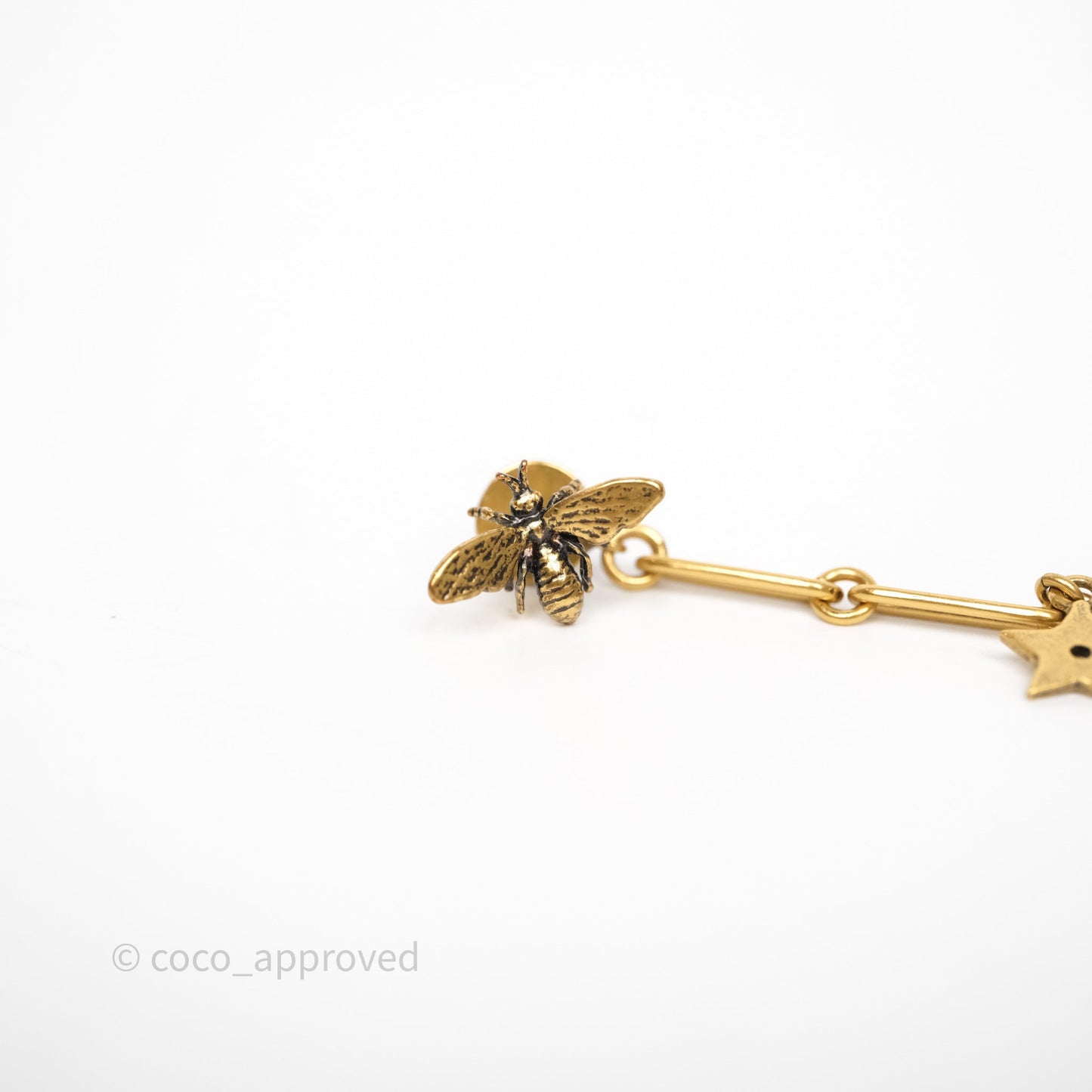 Christian Dior Bee Heart Drop JADIOR Crystals Earrings