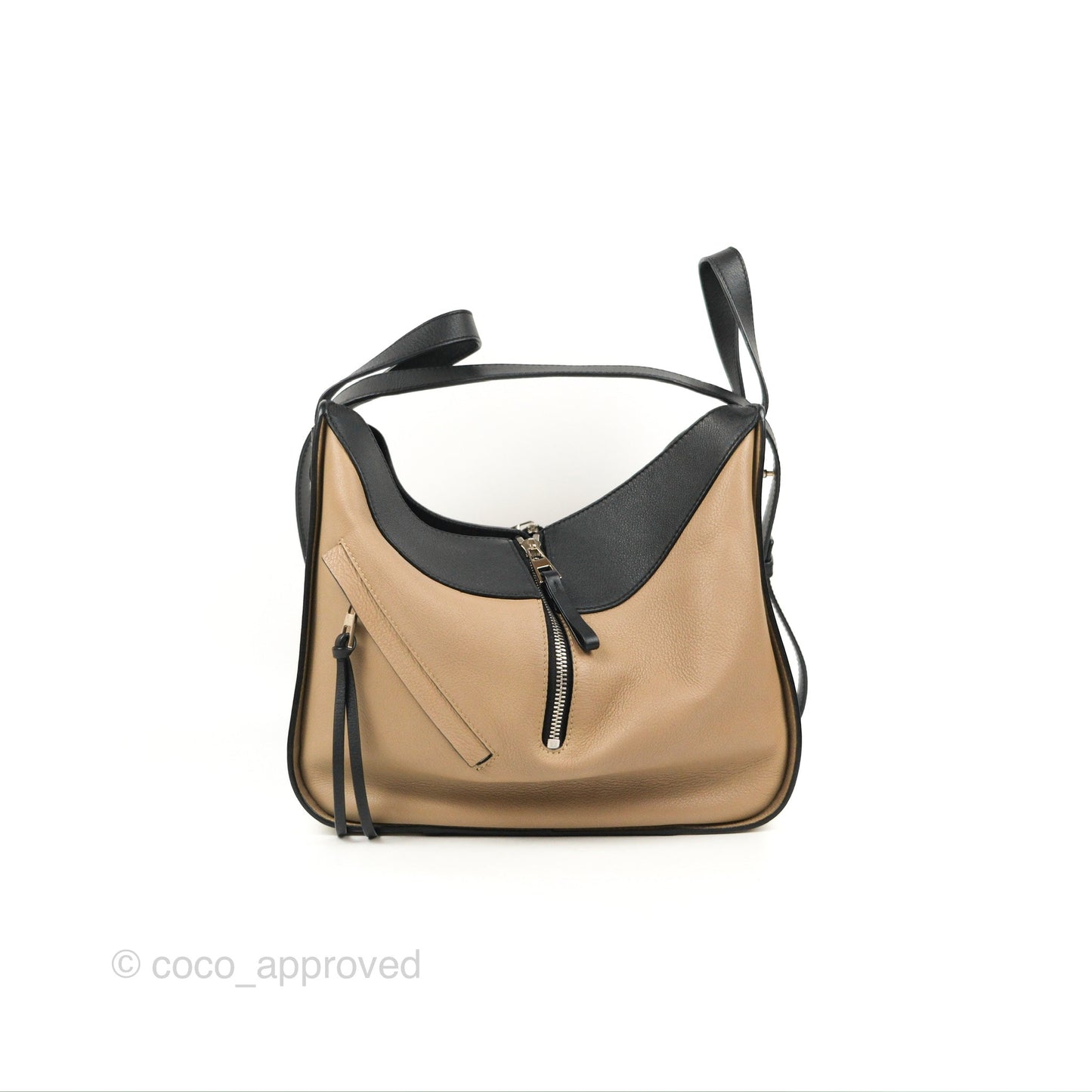 Loewe Hammock Small White/Brown/Black Shoulder Bag