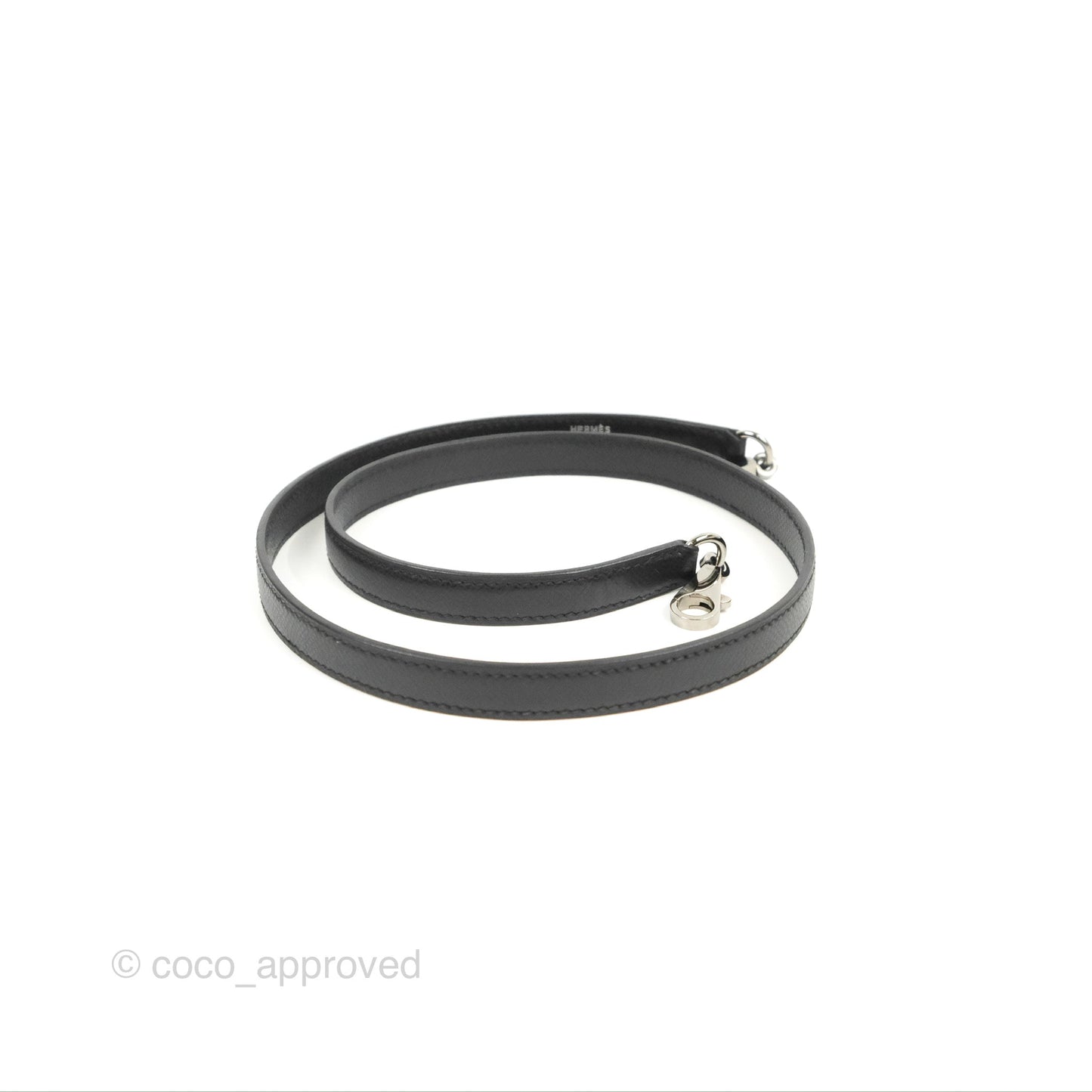 Hermès Kelly 32 Sellier Black Epsom Palladium Hardware
