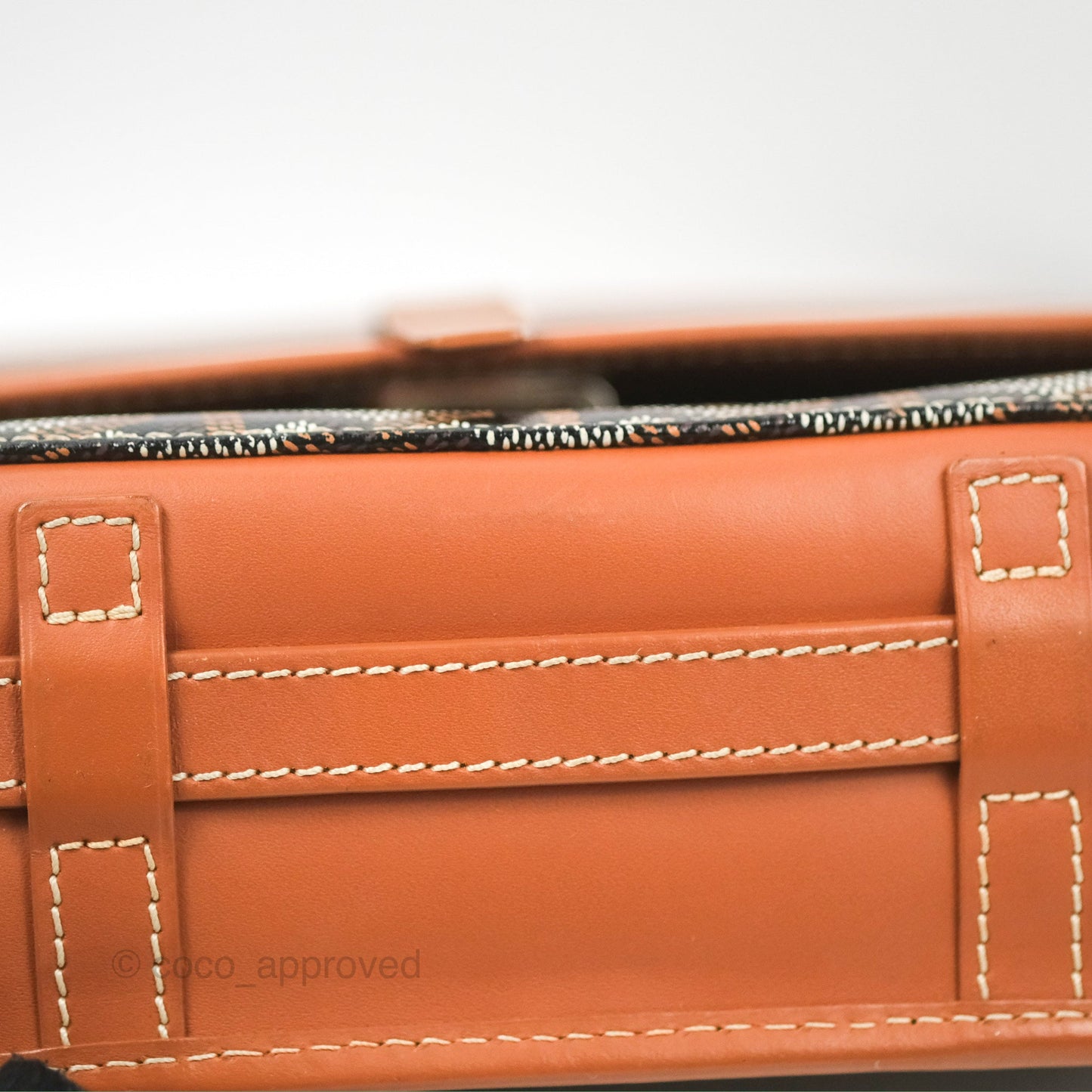 Goyard Belvedere II PM Messenger Bag Black Tan Goyardine