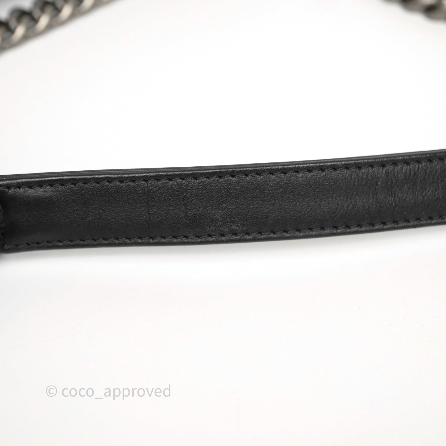 Chanel Quilted Medium Boy Black Calfskin Ruthenium Hardware