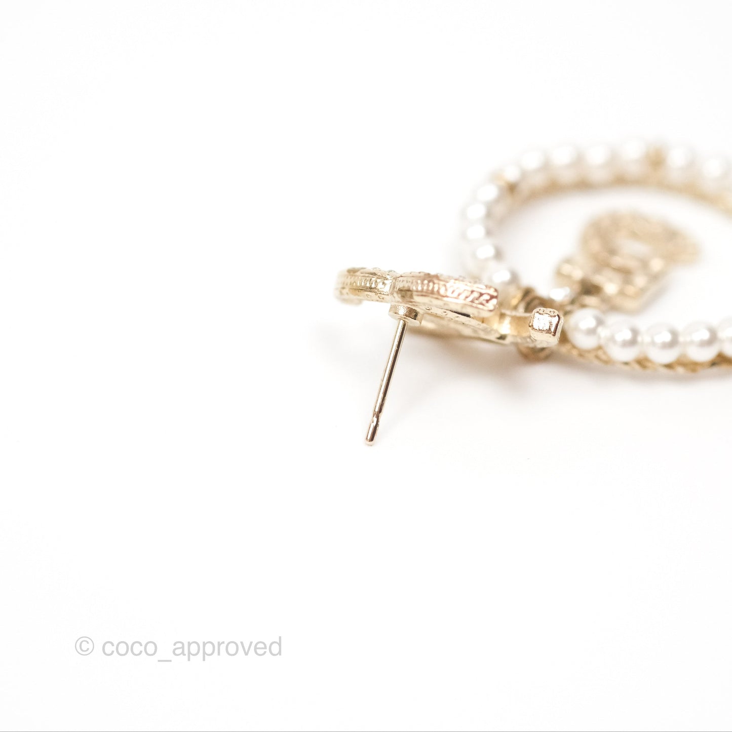 Chanel CC Crystal Pearl Ring No 5 Drop Earrings 20C