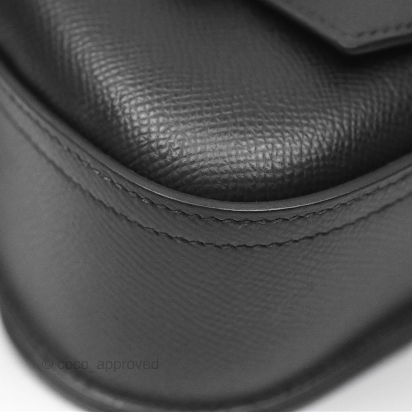 Hermès Della Cavalleria Mini Bag Noir 89 Epsom Palladium Hardware