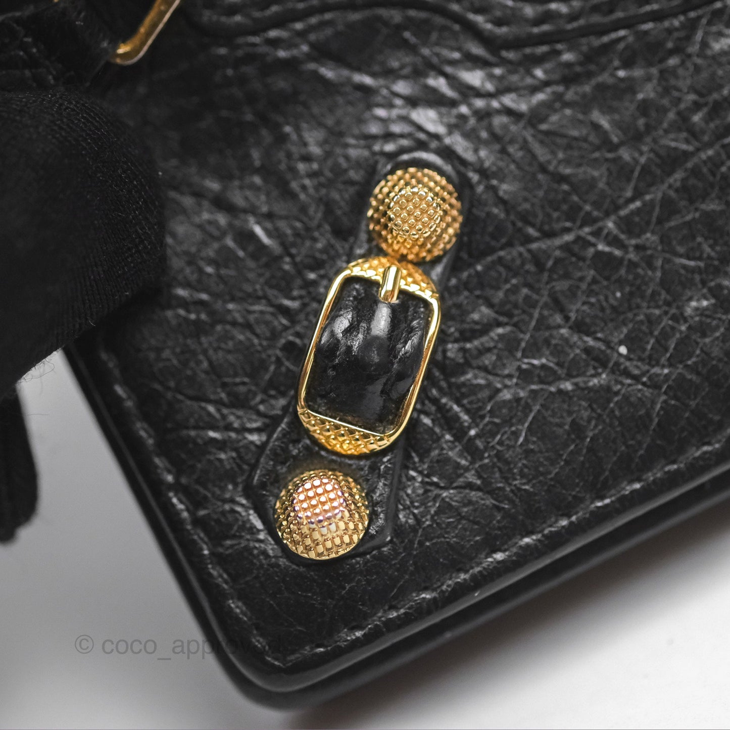 Balenciaga City Moto Bifold Cardholder Black