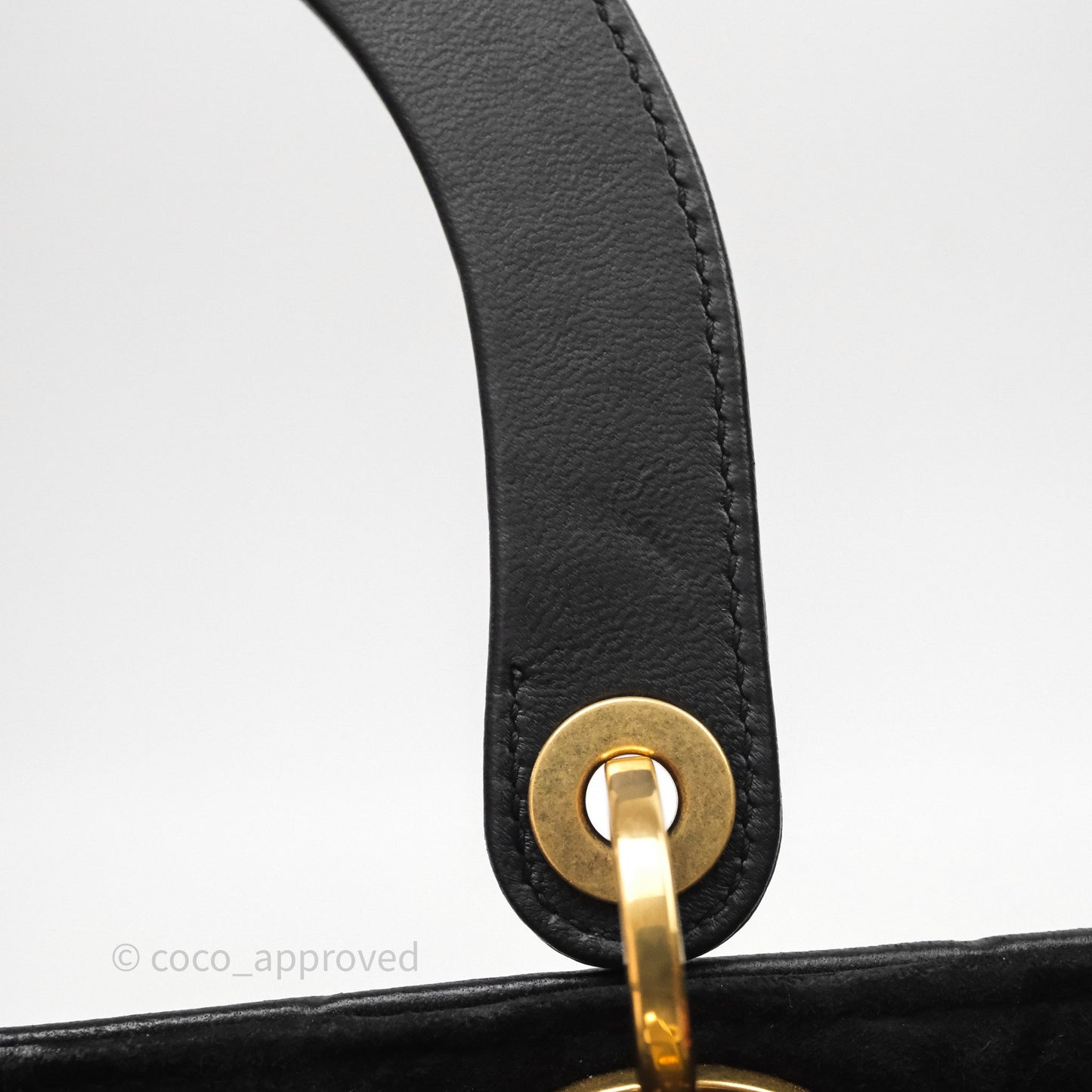 Christian Dior Medium Lady Dior Limited Edition The Moon In My EyesBag Black Calfskin Gold Hardware