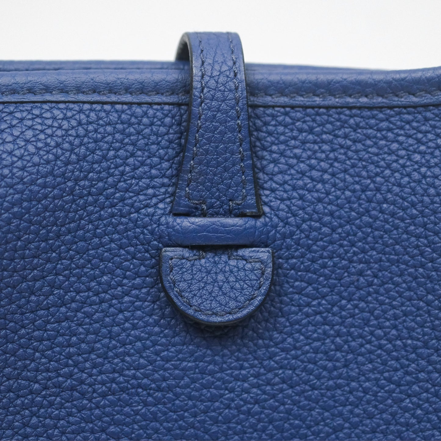 Hermès Mini Evelyne 16 Bleu Saphir/ Bleu Indigo TM Palladium Hardware