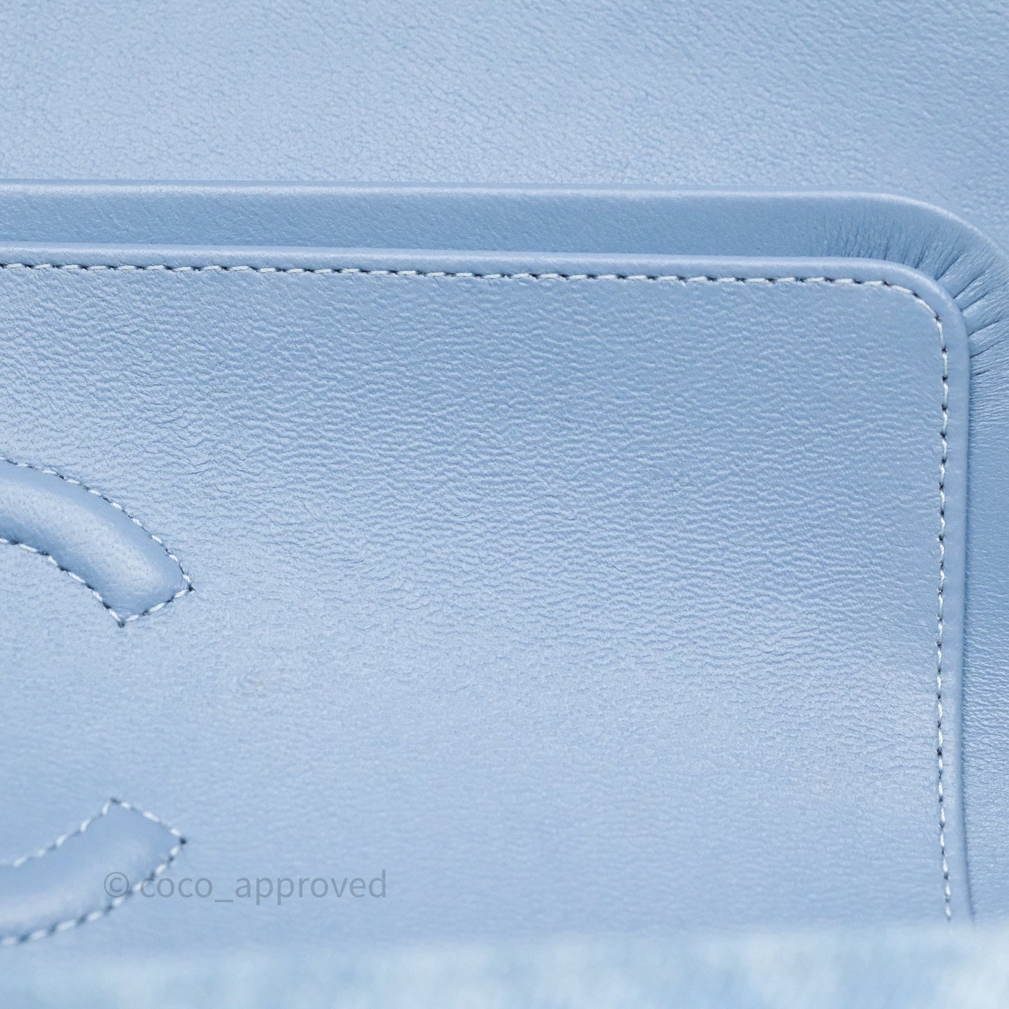 Chanel Small Double Flap Blue Printed Quilted Denim Gold Hardware