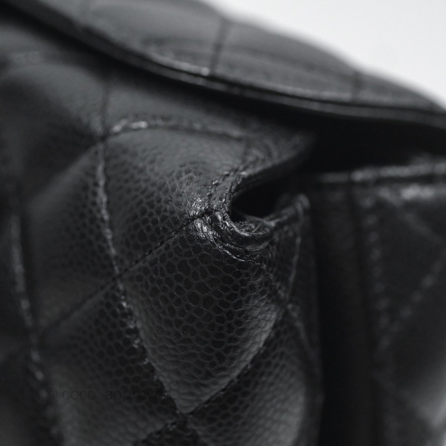 Chanel Quilted Small City Shopping Bag Black Caviar Ruthenium Hardware