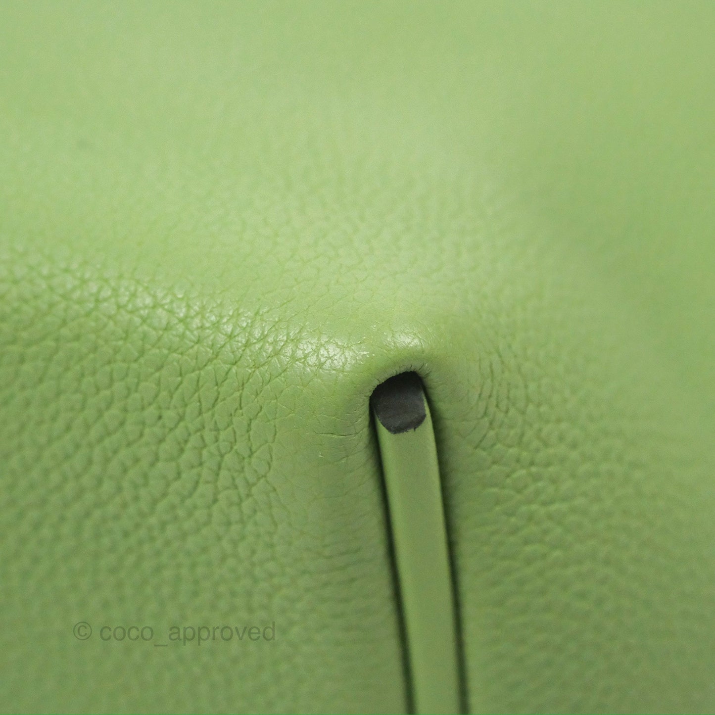 Hermès 24/24 29 Vert Criquet/Bamboo Evercolor/Swift Palladium Hardware