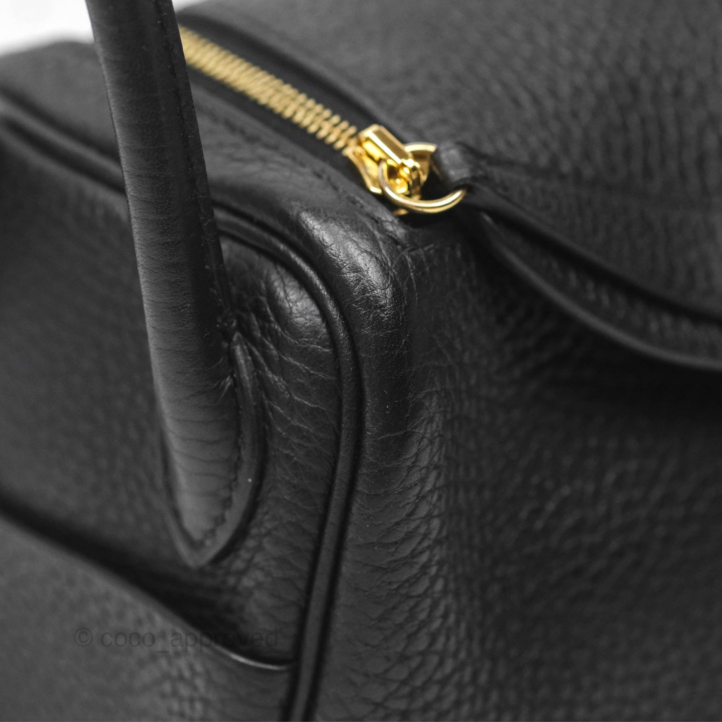 Hermès Mini Lindy 20 Noir 89 Clemence Gold Hardware