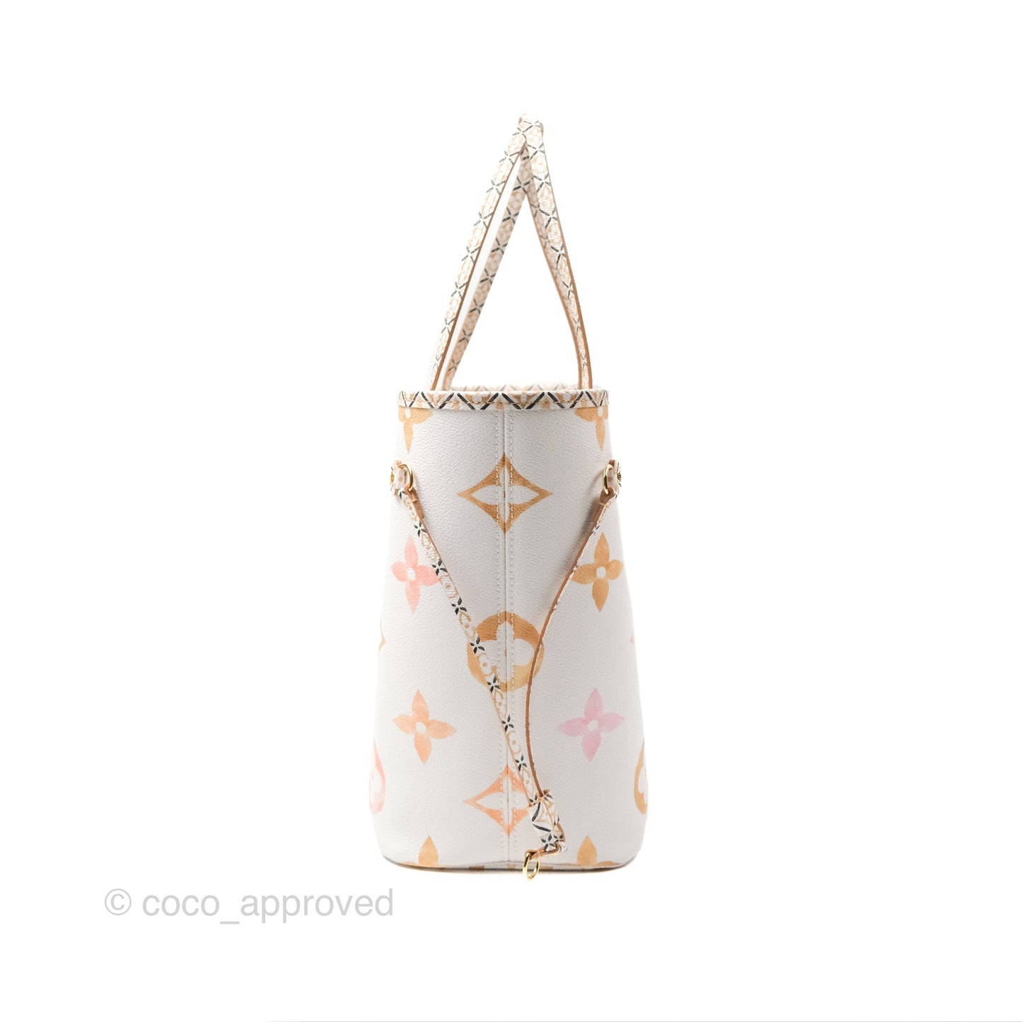 Louis Vuitton Monogram Giant Neverfull MM Beige