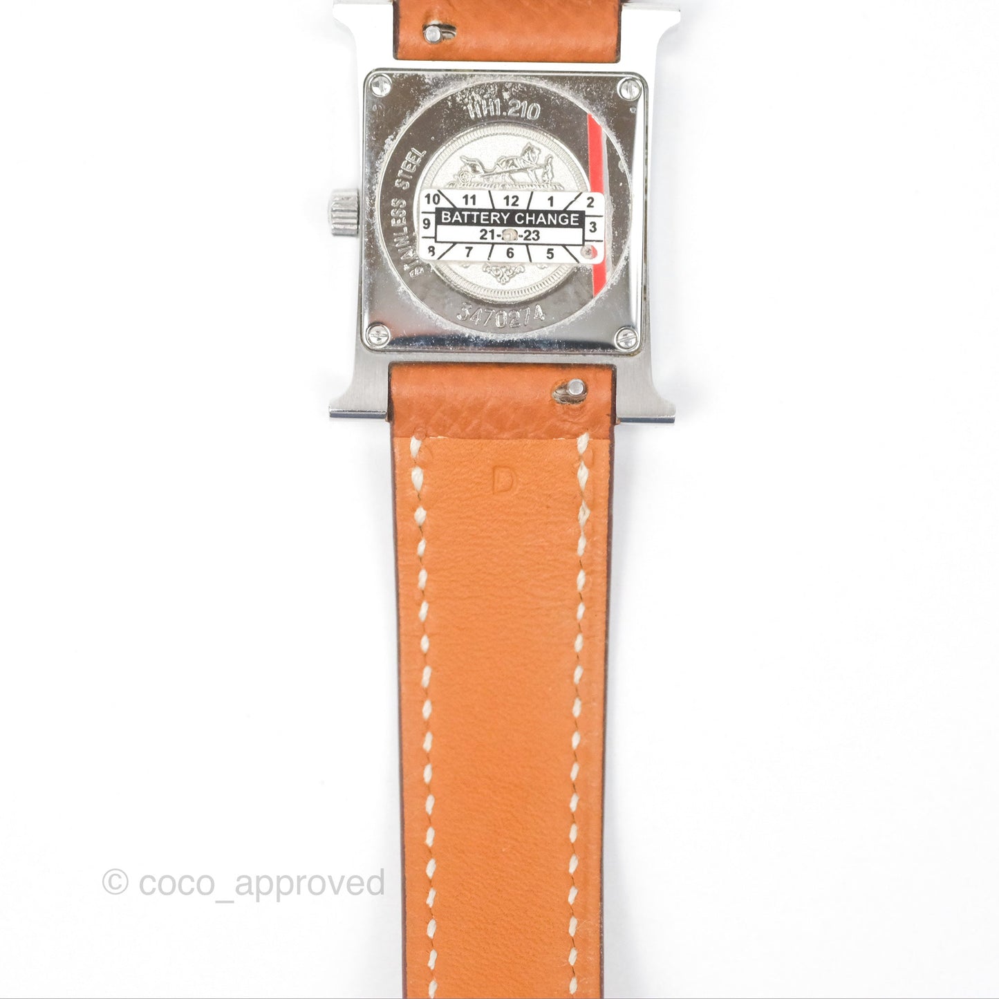 Hermès Heure H Watch Gold Epsom Palladium Hardware