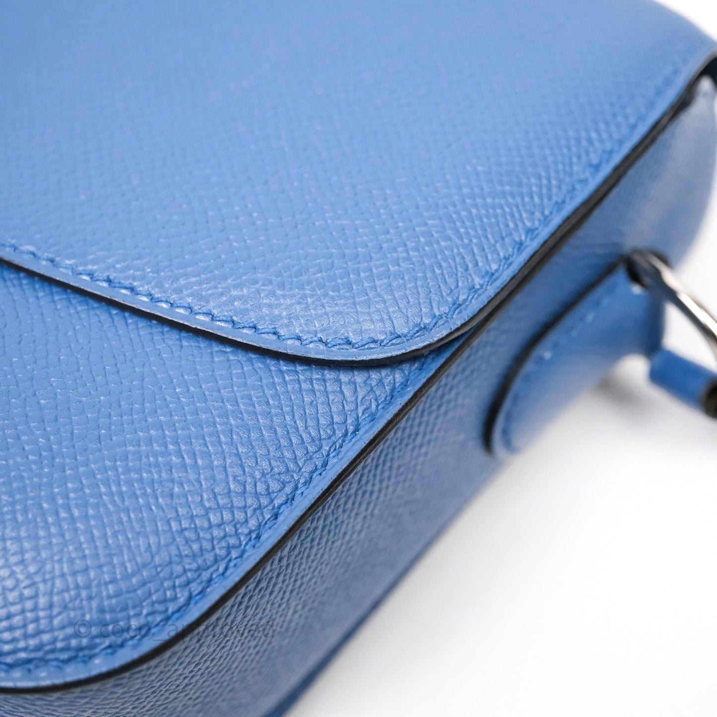 Hermès Cherche-Midi R2 Bleu Agate Epsom Palladium Hardware