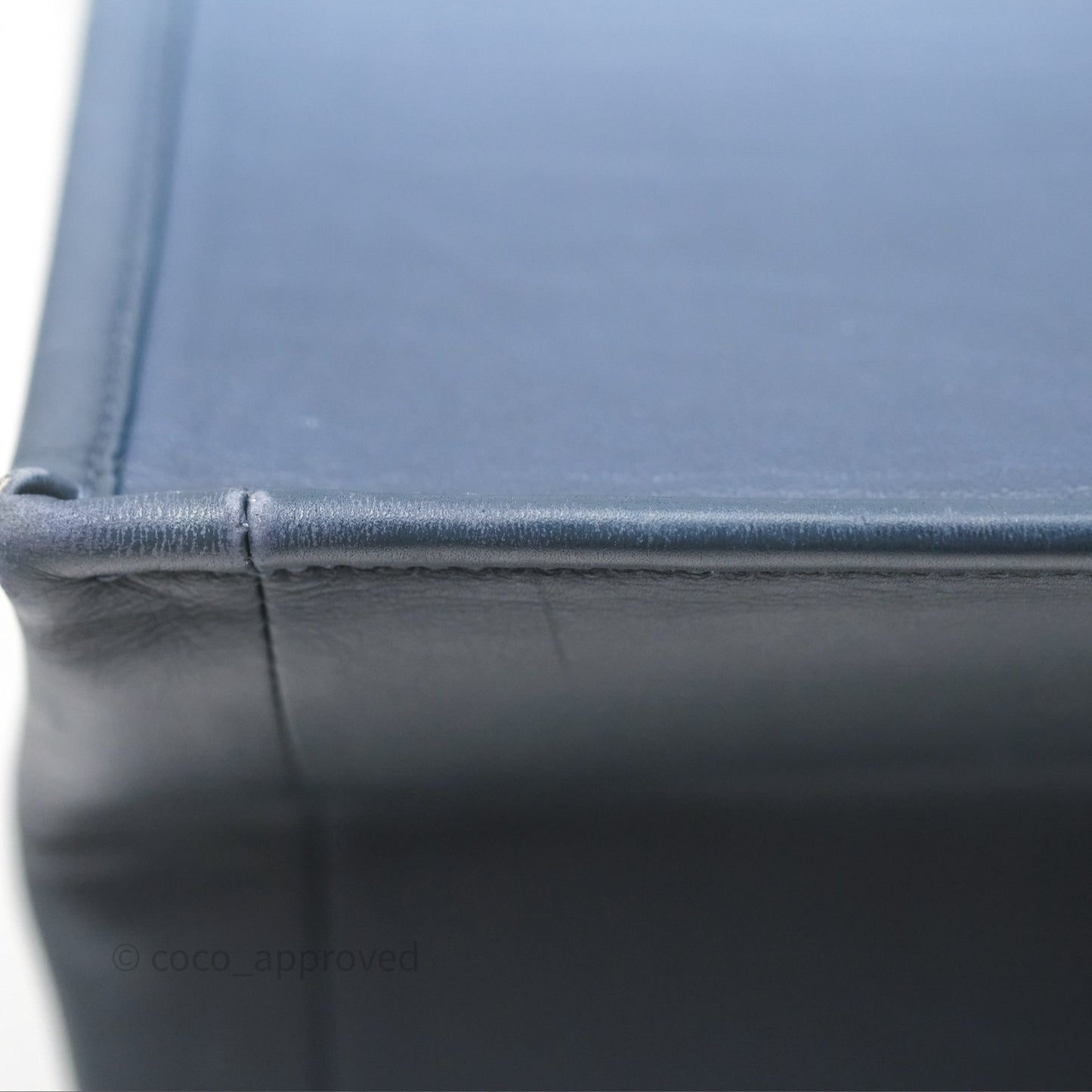 Christian Dior Medium Book Tote Blue Calfskin