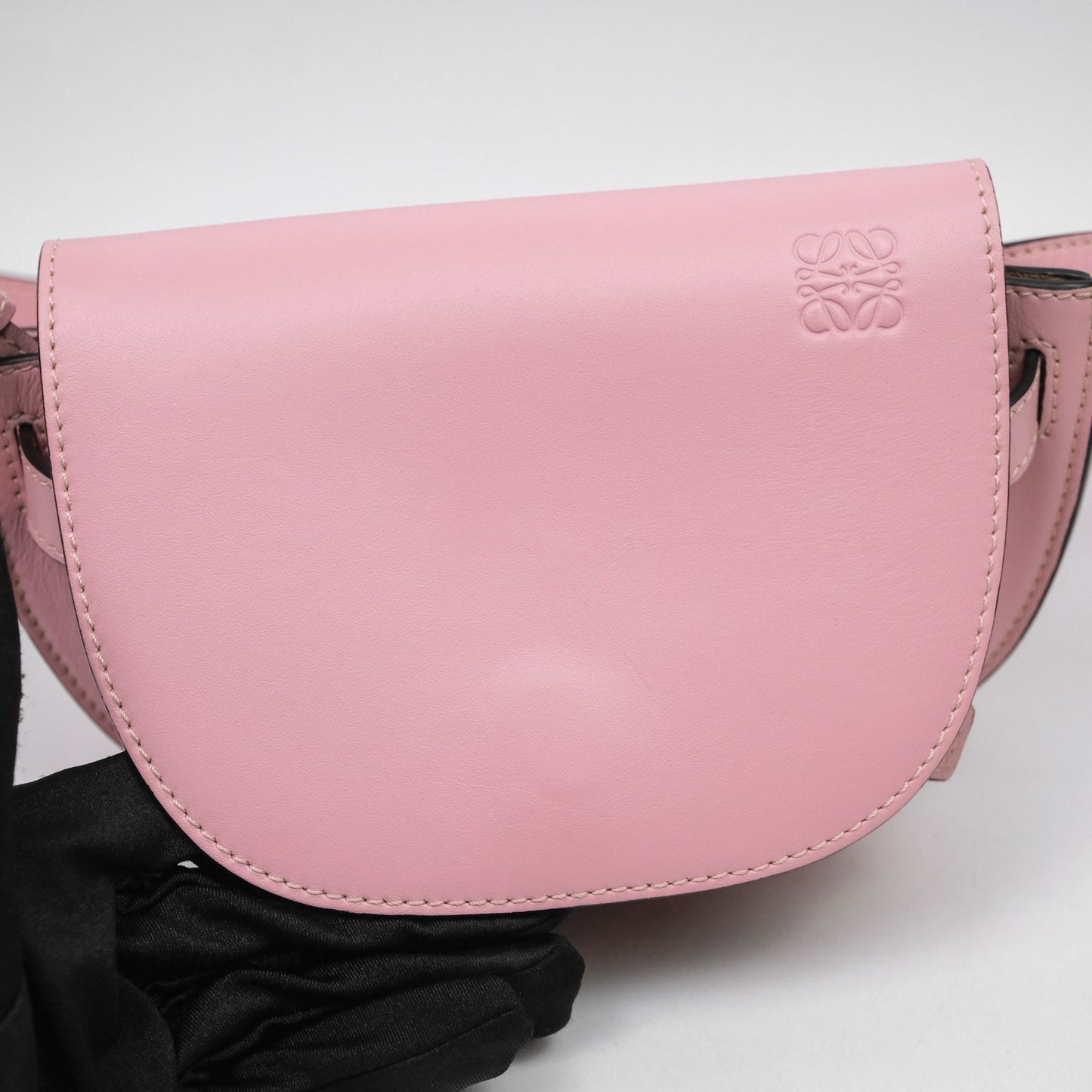 Loewe Mini Gate Belt Bag in Soft Calfskin Pink