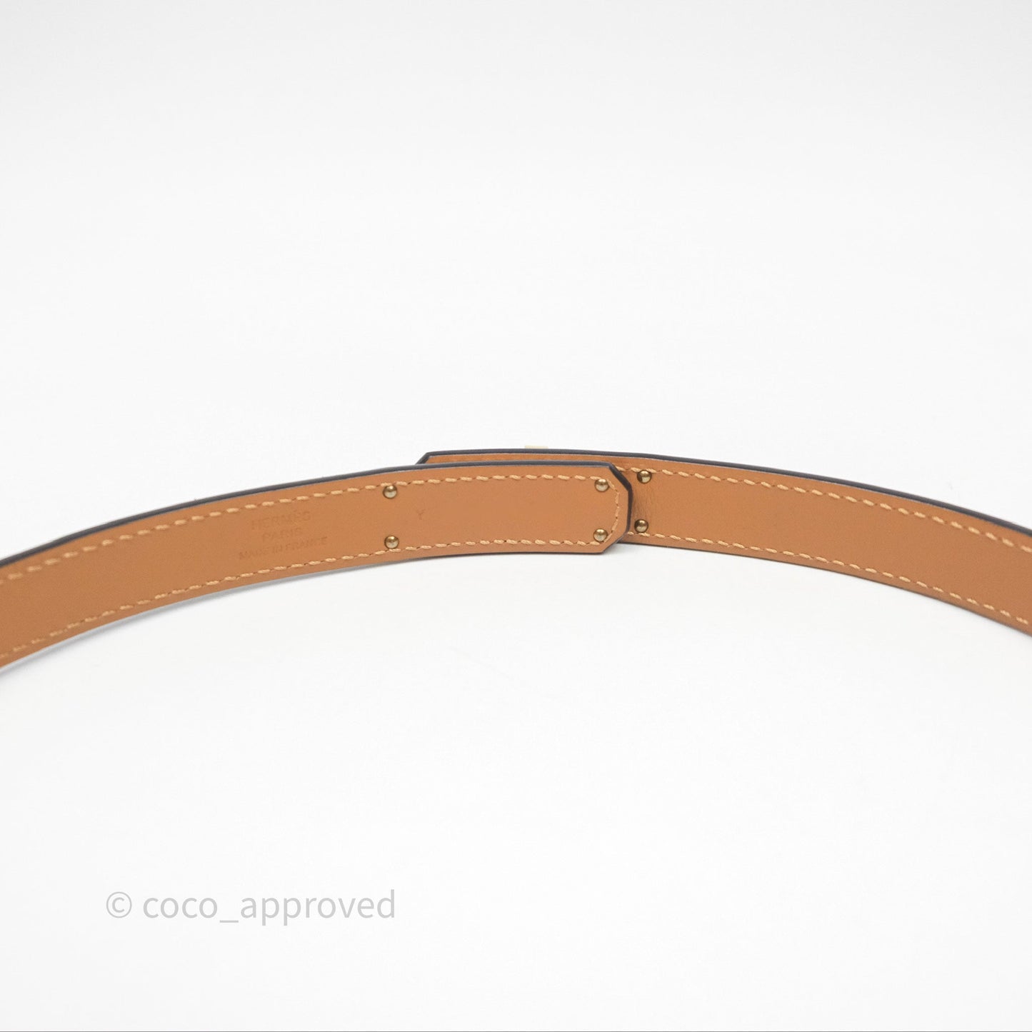 Hermès Kelly Belt Black Noir 89 Epsom Gold Hardware